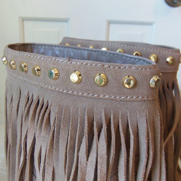 MICHAEL Michael Kors Fringe Suede Ankle Boots - Picture 6 of 13